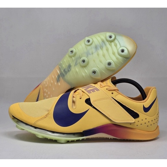 Nike Other - Nike Long Jump‎ Elite Men Size 10 Citron Pulse Indigo Burst Yellow FZ9326-800